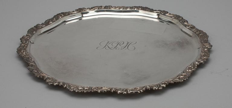 BRICKA, silver, Tavastehus, Finland 1956. Vikt 770 g.