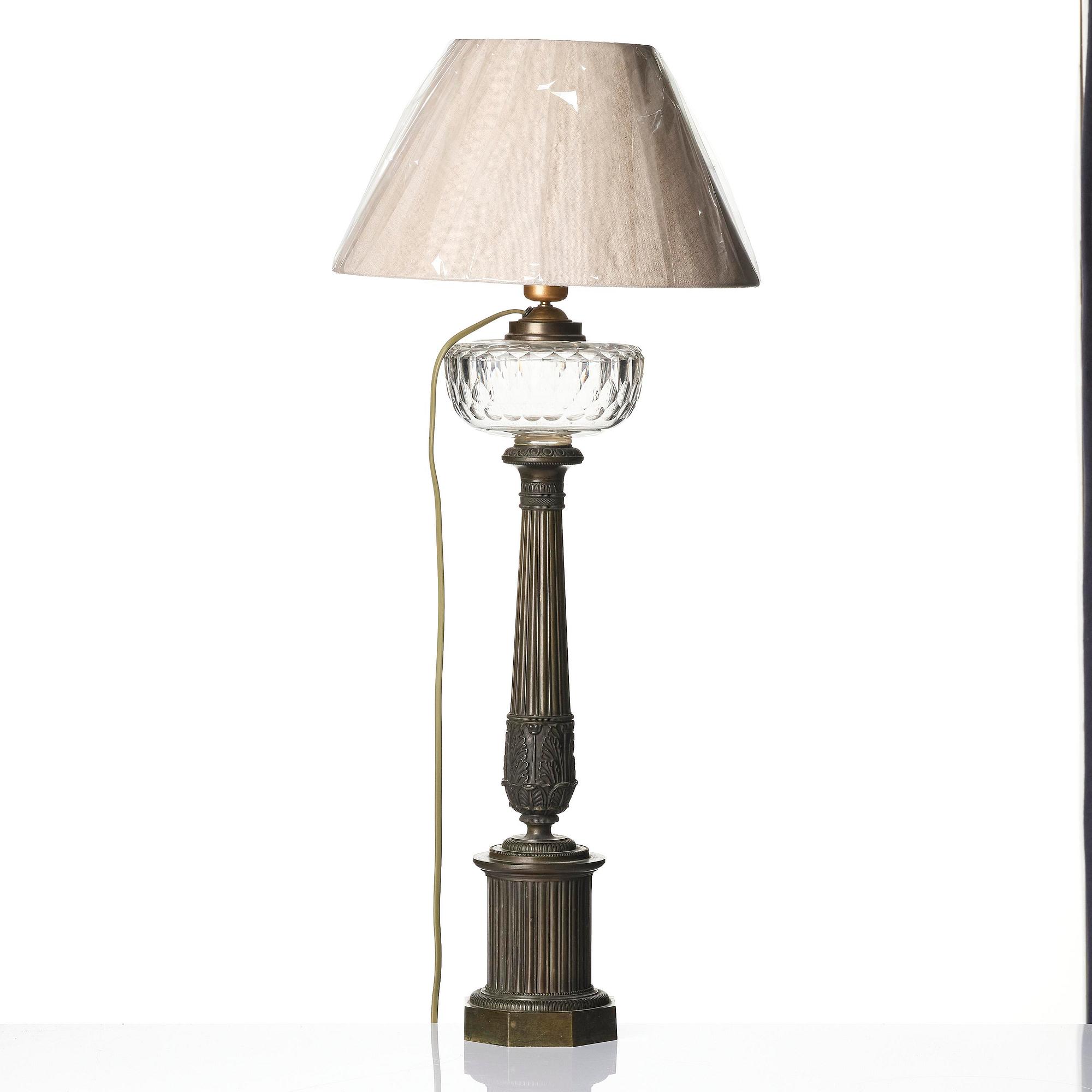 Bordslampa, Frankrike, 1800-talets senare del, Empirestil.