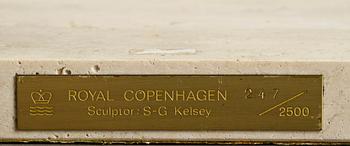 STERETT-GITTINGS KELSEY, skulptur, brons, Royal Copenhagen, sign Kelsey samt nr 247/2500.