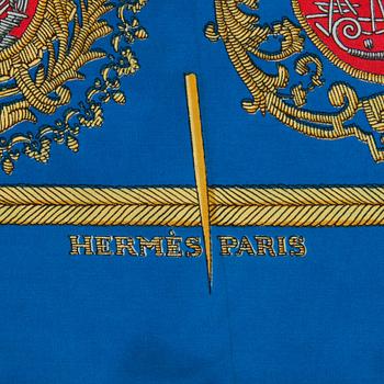 HERMÈS, a silk scarf, "les Armes de Paris".