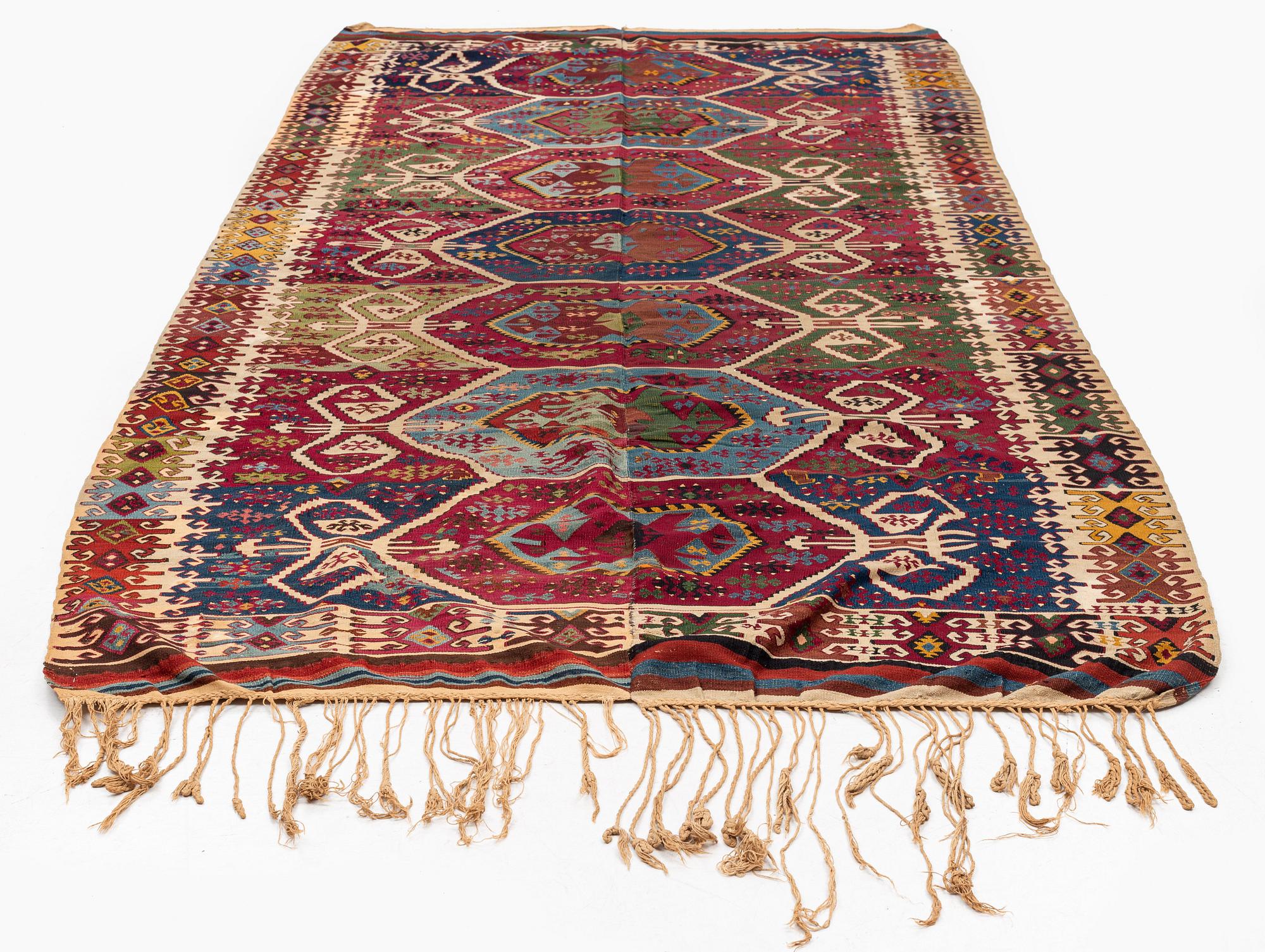 Antik Konya kelim, centrala Anatolien, ca 340 x 163 cm.