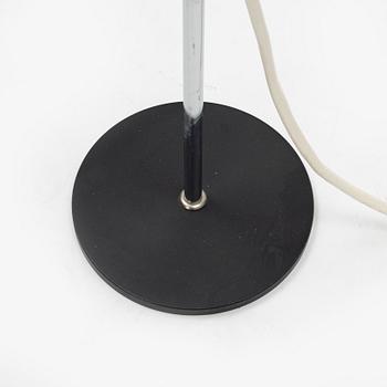 A chromed floor lamp, later part of the 20th century.