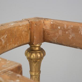 A late Gustavian console table from the first half of the 19th century.