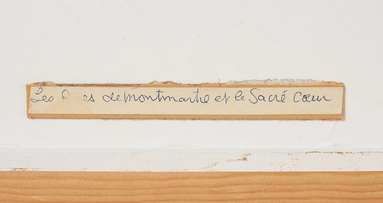 Maurice Blanchard, "Les Rues de Montmartre et le Sacre Coeur".