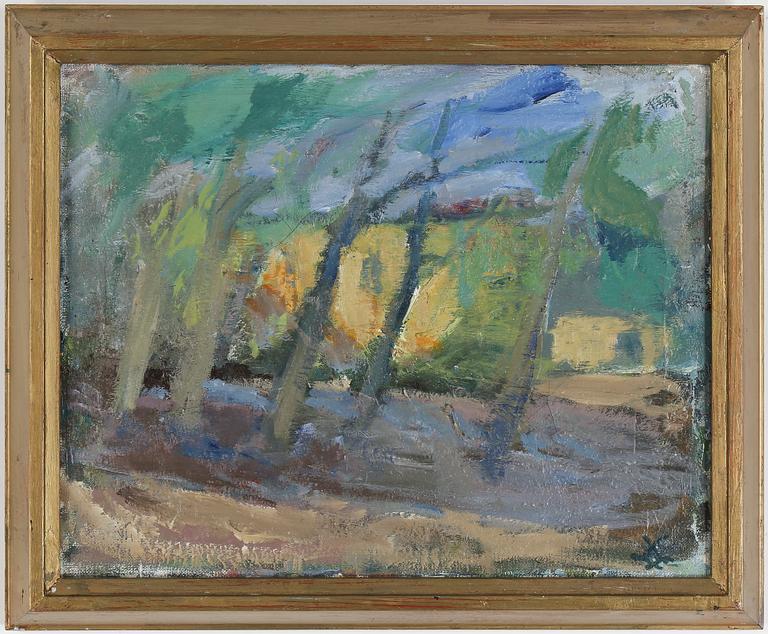 BROR OSCAR EUGEN BÖRJESON, olja på duk. Monogramsignerad.