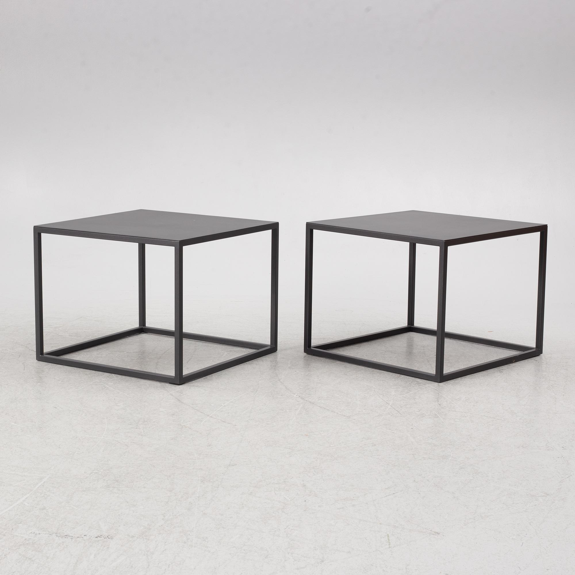 Per Öberg, Side tables, a pair, contemporary.