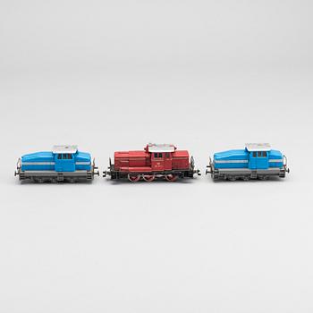 MÄRKLIN, samling lok och vagnar, 1900-talets andra hälft.