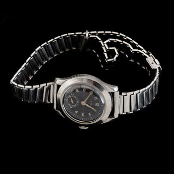ARMBANDSUR, stål, Cyma, 1930-/40-tal.