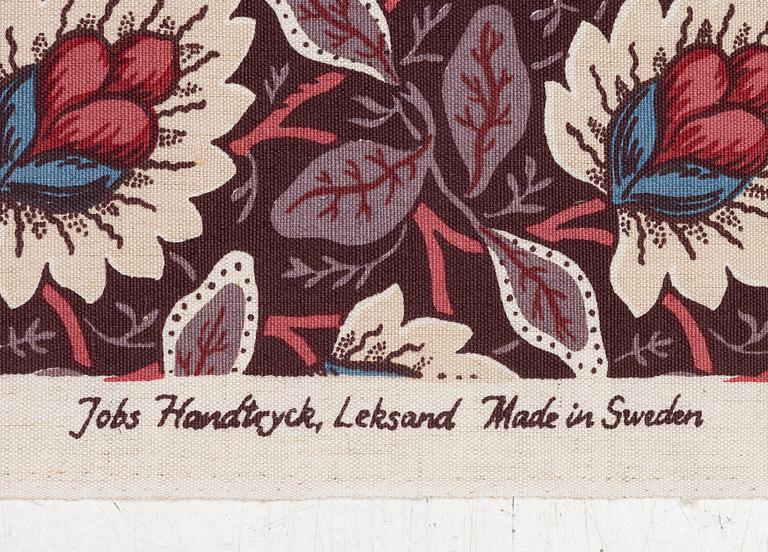 Jobs Handtryck, a fabric, '1808 Armémuseum Salomos Paradis', Leksand.