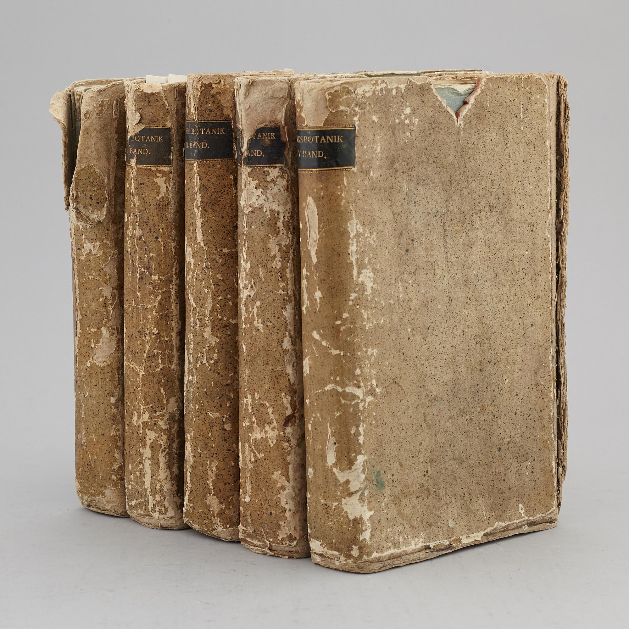 JOHAN WILHELM PALMSTRUCH, "Svensk Botanik, vol I-V. 1803-1805.