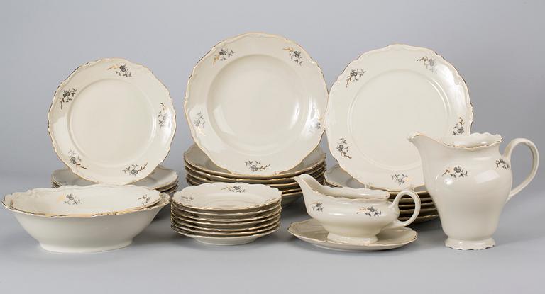 SERVIS, 58 dlr, porslin, Uppsala Ekeby, 1900-talets andra hälft.