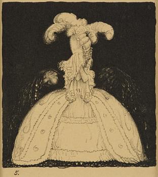John Bauer, "Troll", de kompletta 10 osignerade litografierna ur sviten.