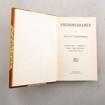 A set of 36 volumes "Samlade skrifter av August Strindberg" 1919.