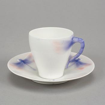 Alf Wallander, a 'Trollsländan' part service, nine pieces,  Rörstrand, Jugend.