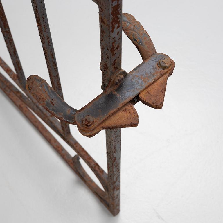 Gates, a pair, wrought iron, first half of the 20th Century.