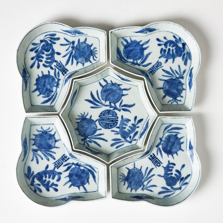 A five piece cabaret, Qing dynasty, 19th century.