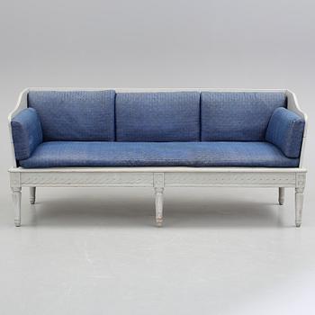 TRÅGSOFFA, gustaviansk, 1700-talets slut.