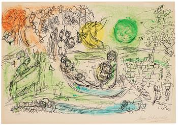 605. Marc Chagall, "Le concert" from: "Derrière le Miroir".