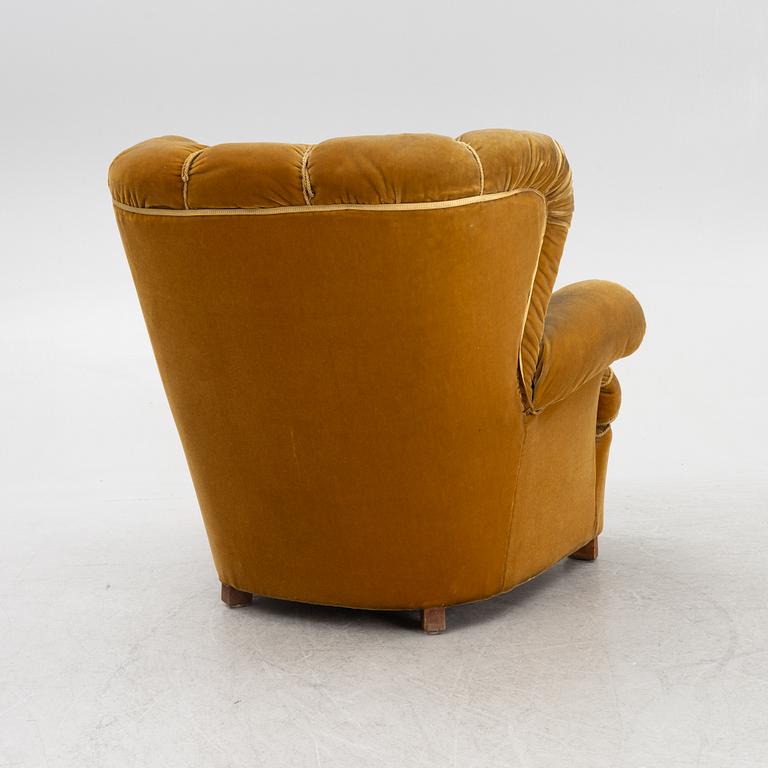 A generous Scandinavian Modern armchair, 1930's/40's.