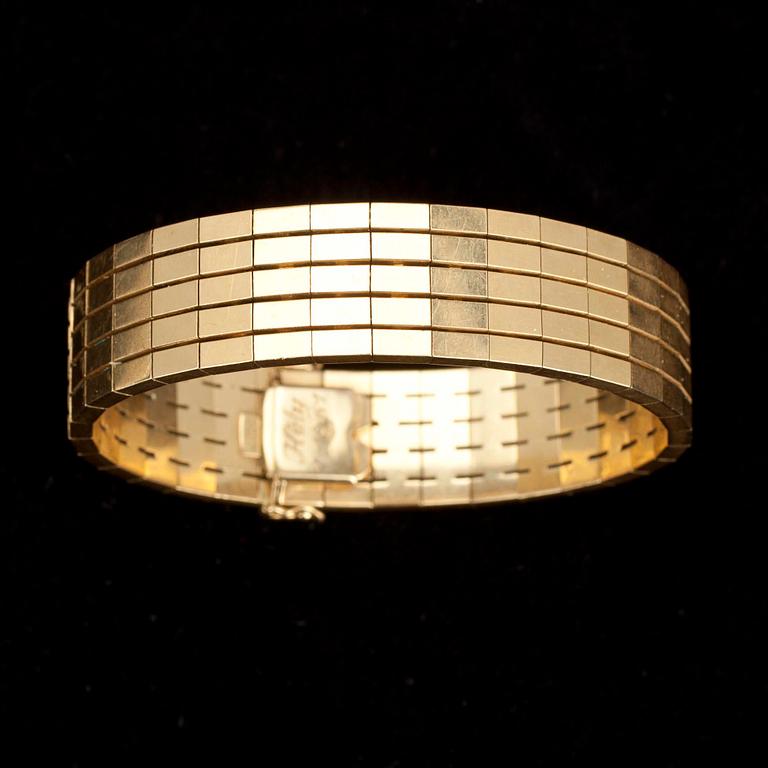ARMBAND, guld 18k, 1960-tal.