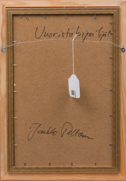 JARKKO PELTONEN, öljy kovalevylle, signeerattu.