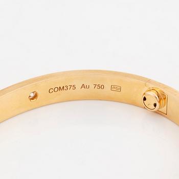 A Cartier bracelet "Love" in 18K gold set with round brilliant-cut diamonds.