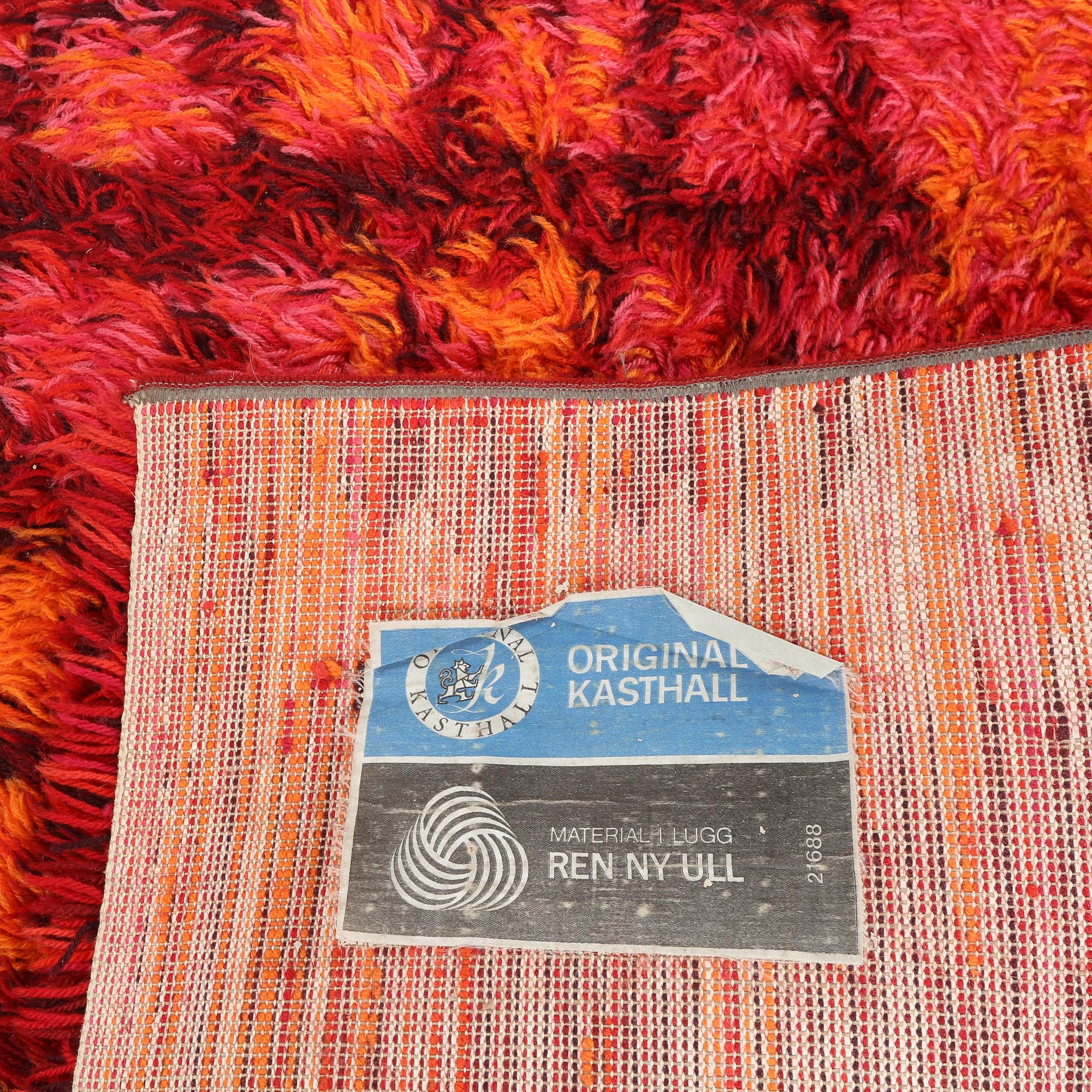 MATTA, rya, Kasthall, 1900-talets andra hälft, ca 136 x 190 cm.