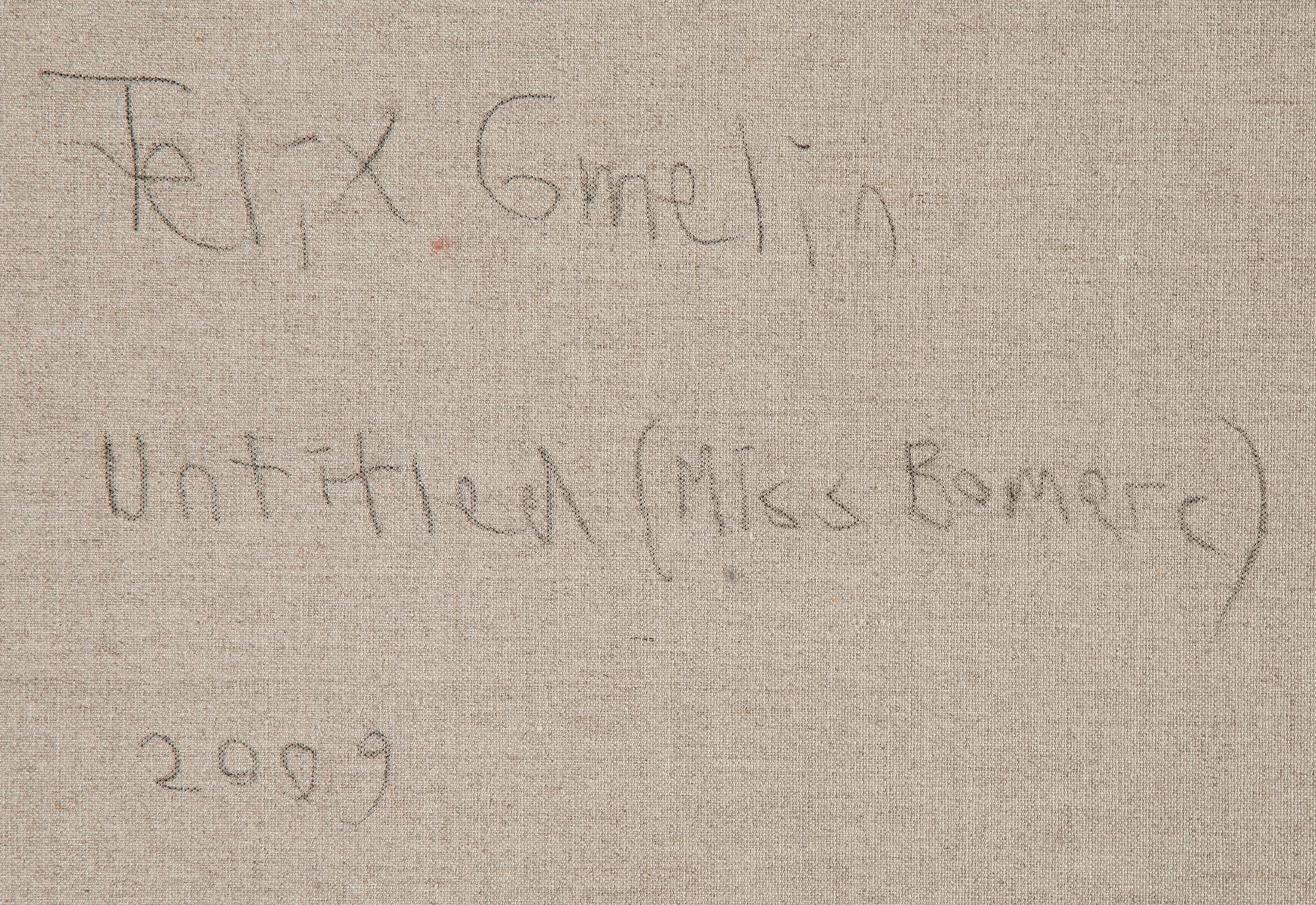 Felix Gmelin, oil on canvas, signed and dated 2009 verso.