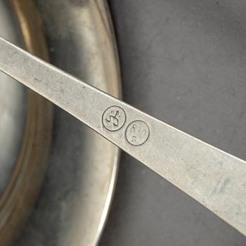 PARTI SILVER, 44 delar, bland annat MGAB, Lidköping, 1959-1967. Total vikt 1152 g.