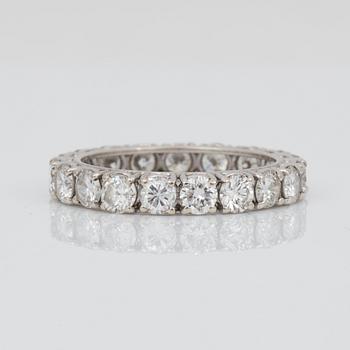 RING, helallians, briljantslipade diamanter, totalt ca 3.45 ct.