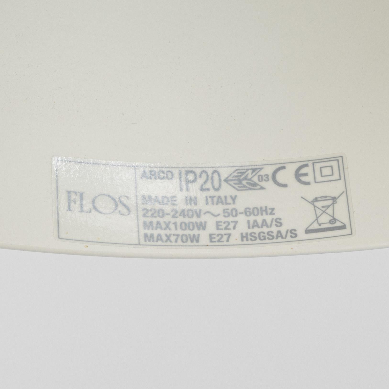 Achille & Pier Castiglioni, floor lamp, "Arco" for Flos, Italy, end of the 20th century.