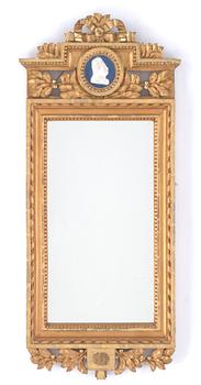 SPEGEL, gustaviansk stil, 1800/1900-tal.