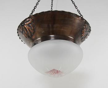 Taklampor, jugend, 2 st, 1910-tal. Diam 28-34.