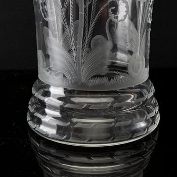 Edward Hald, a signed Orrefors glass vase.