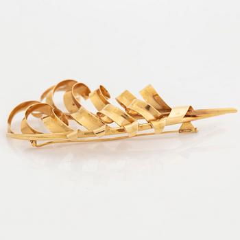 18K gold brooch, Stigbert, Engelbert.