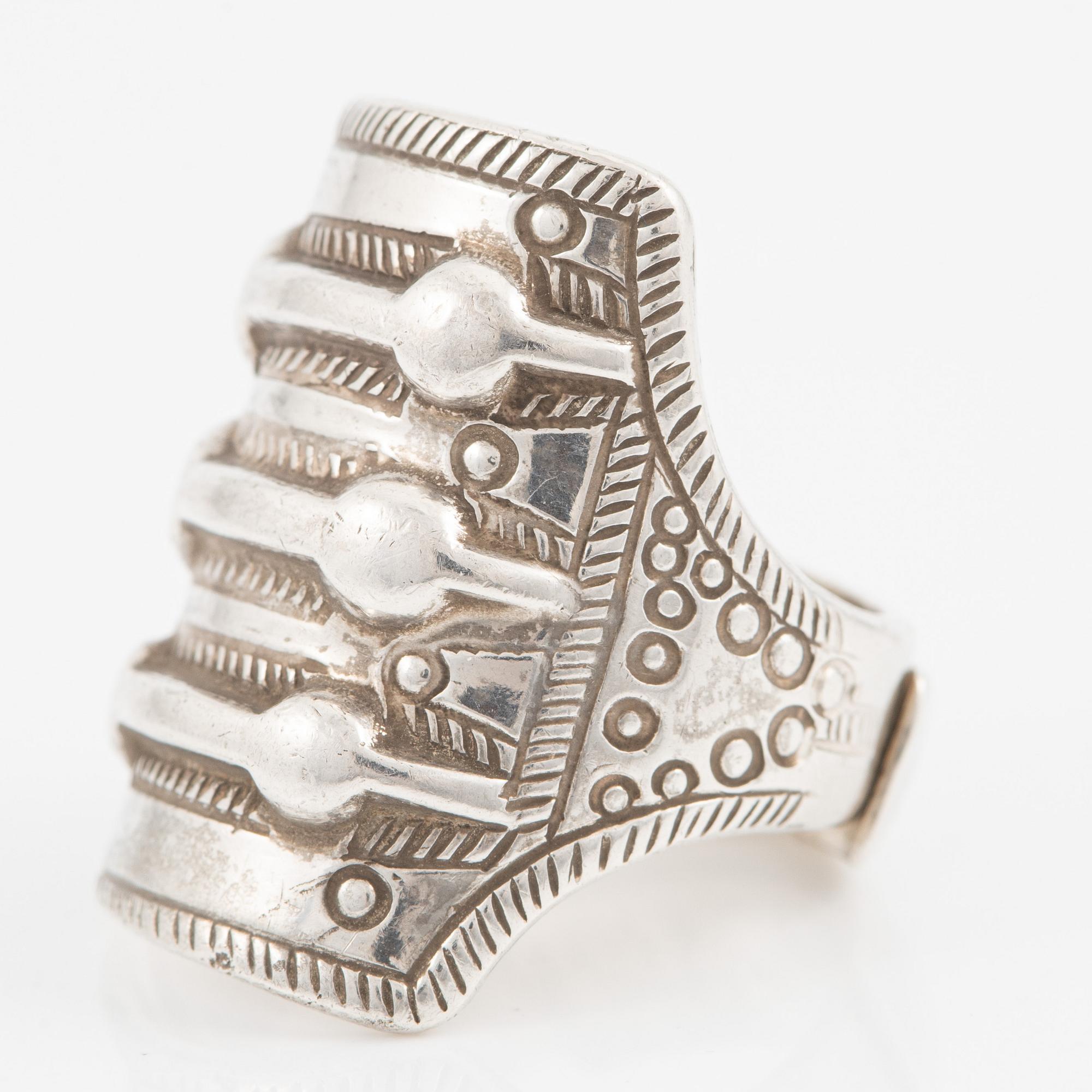 Ring, David Andersen, sterlingsilver, Norge.