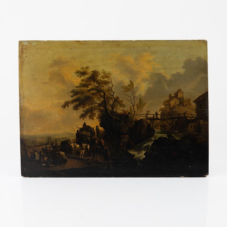 Pieter van Laer, in the manner of, oil on panel.