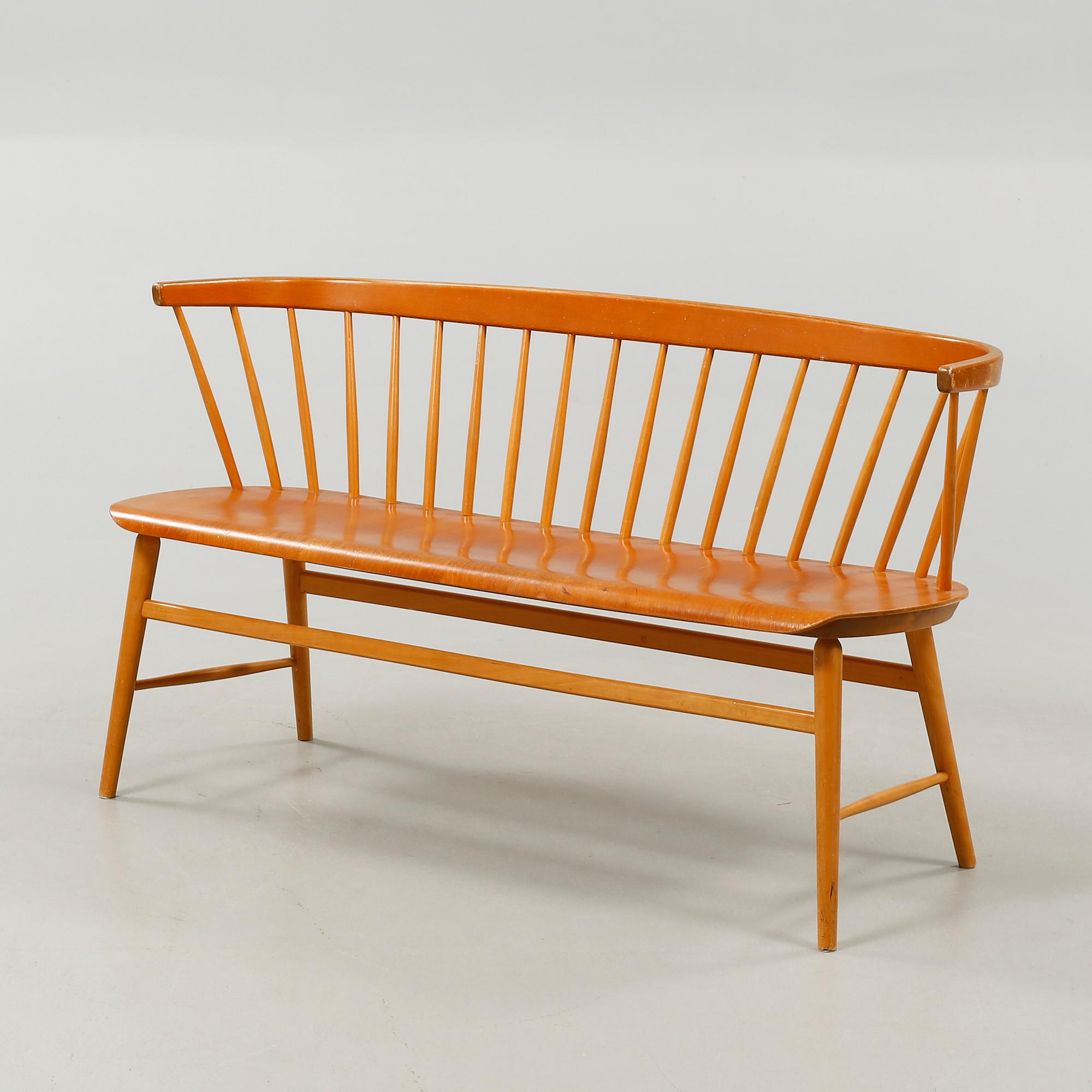 PINNSOFFA/SOFFA, "Florett", Bröderna Wigells stolfabrik AB, omkring 1900-talets mitt.