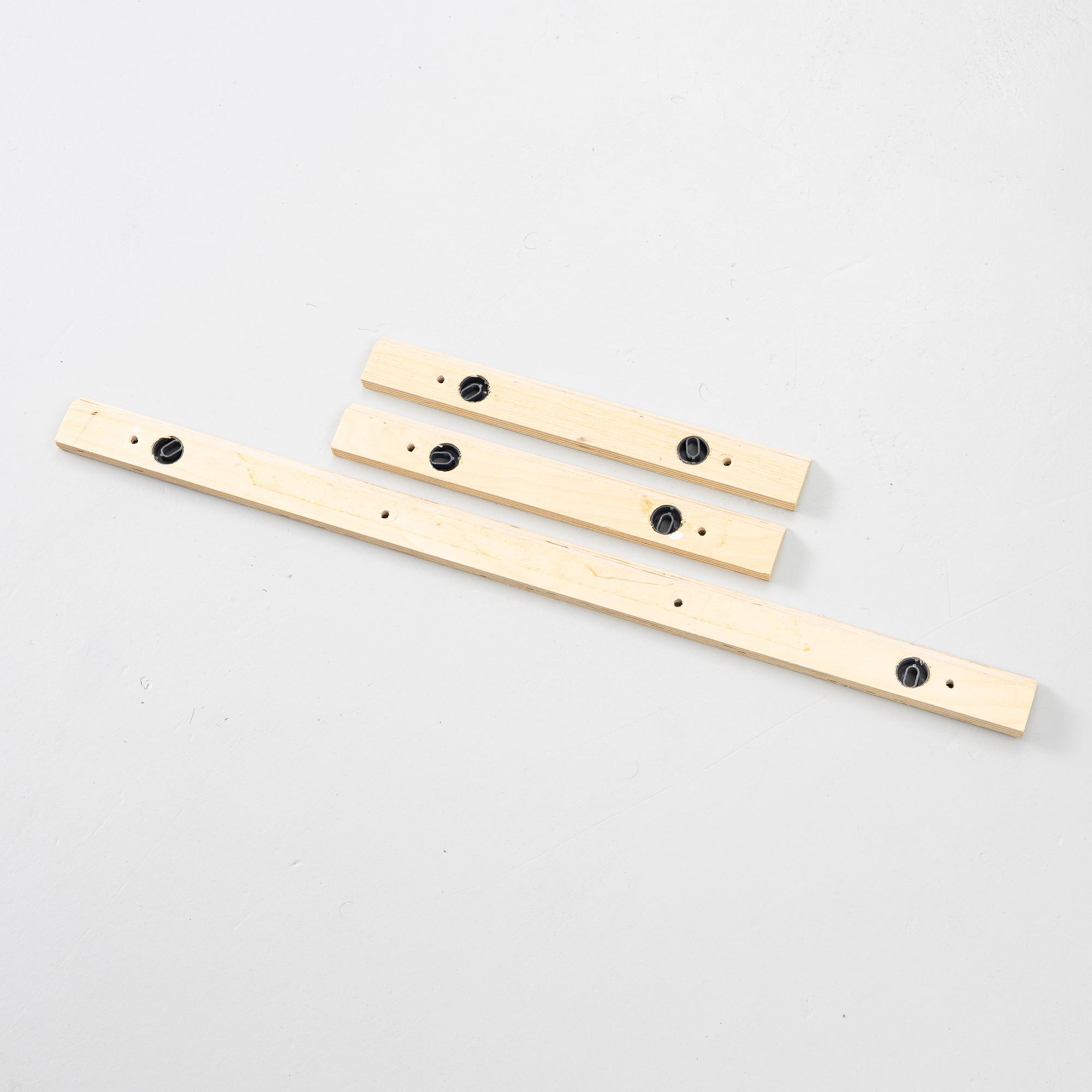 Peter J Lassen, a cabinet and 2 shelves/bedside stands. Montana.