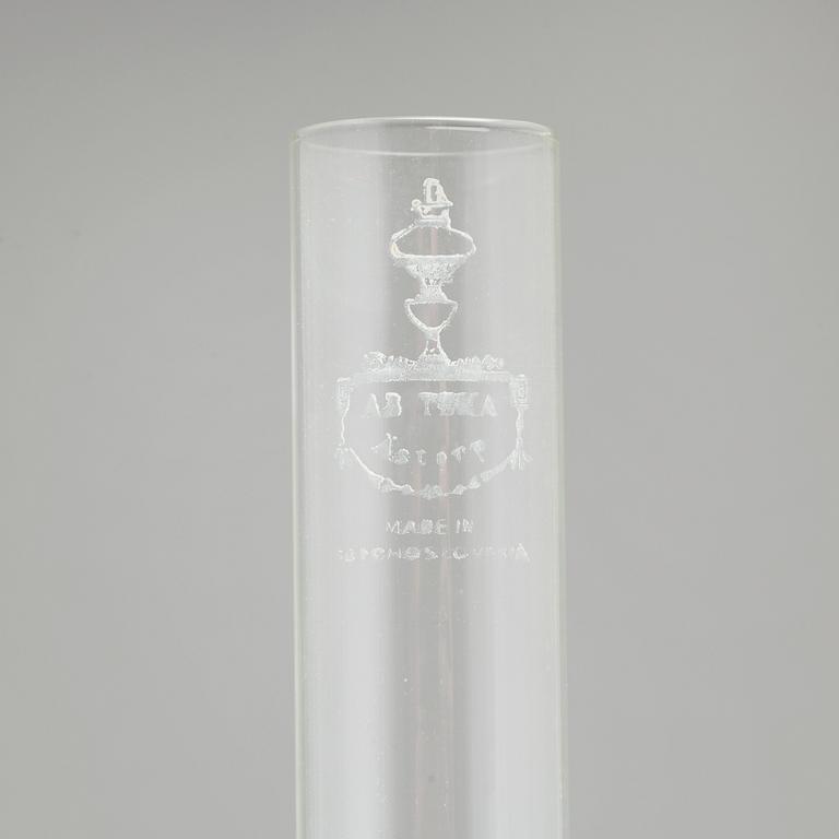 A paraffin lamp by Arvid Böhlmark in Stockholm, made around year 1900.