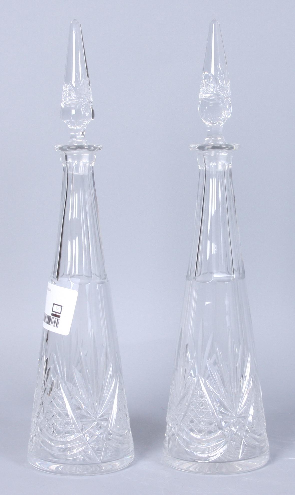 KARAFFER, 2+2, kristallglas.