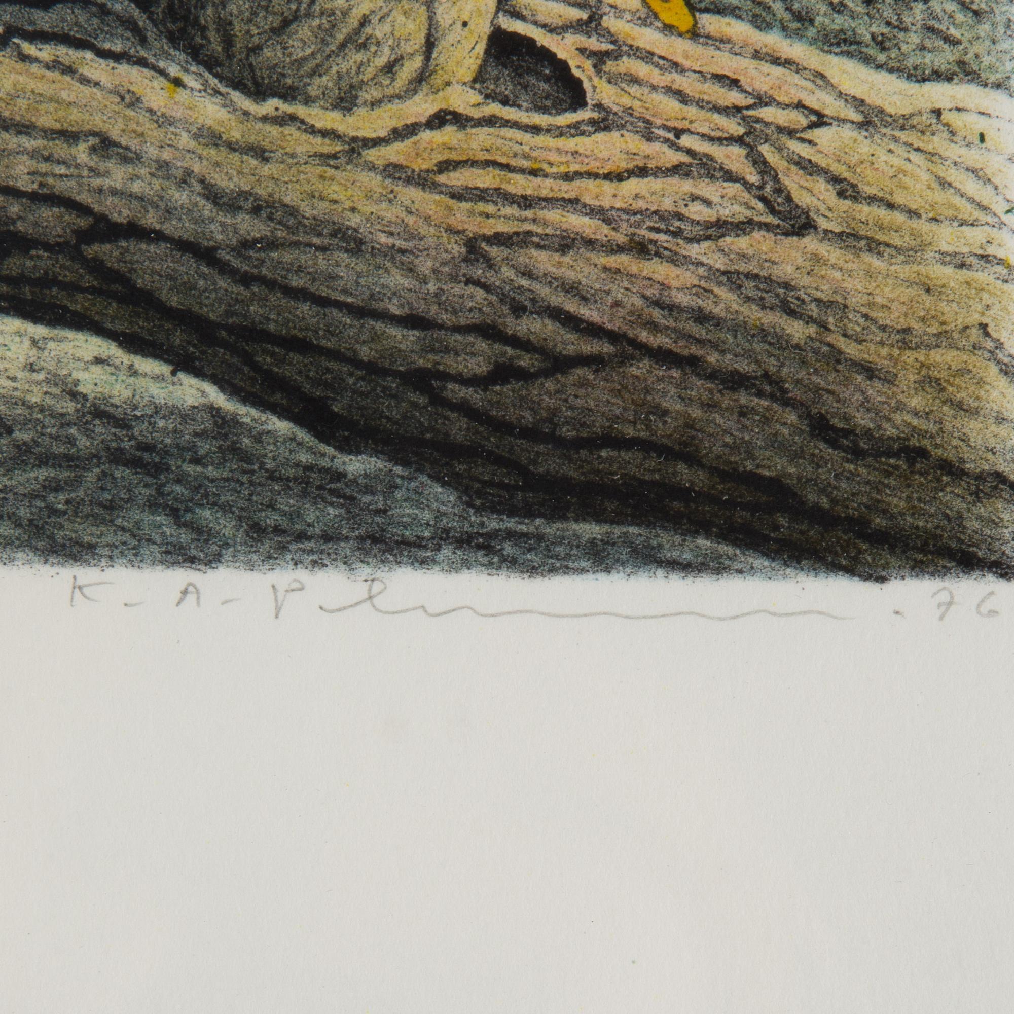 KARL AXEL PEHRSON, lithograph in colours, signed and dated -76, numbered 160/350.