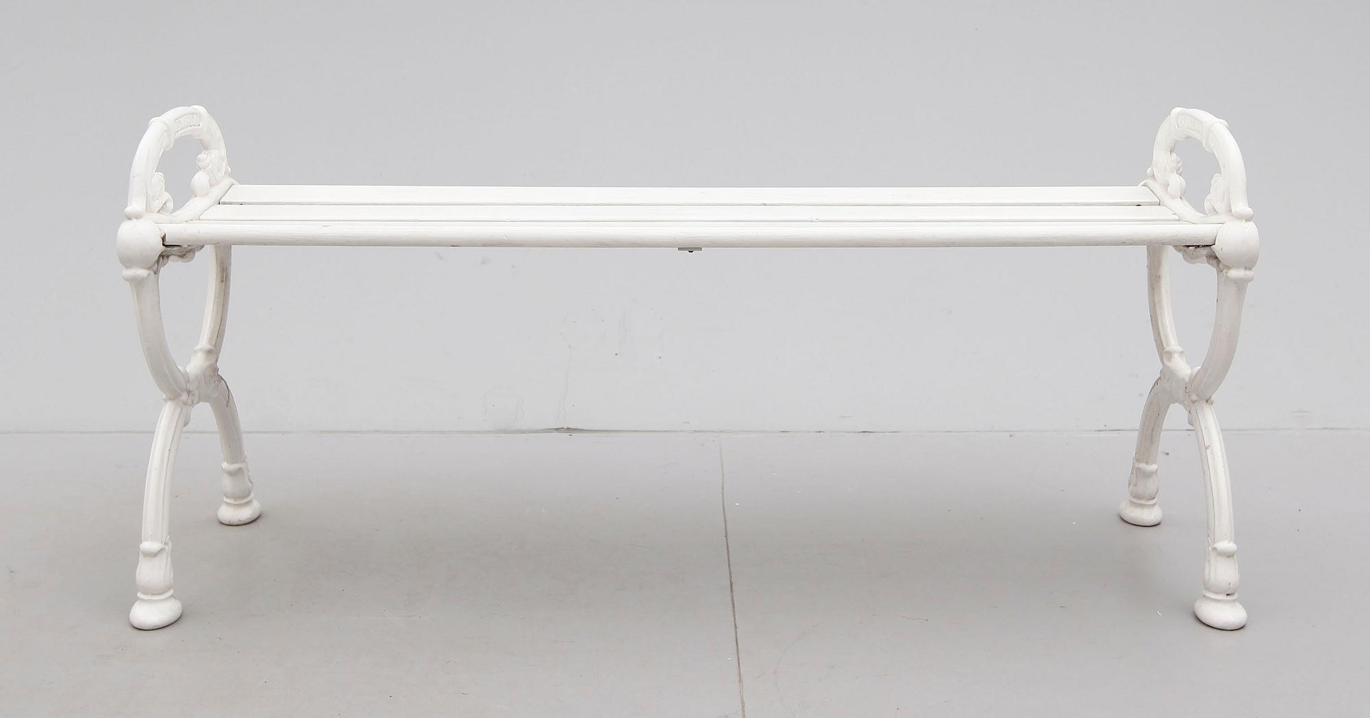 TRÄDGÅRDSBÄNK, Byarum, 1900-talets andra hälft.