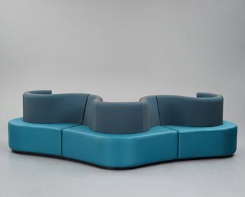 Verner Panton, a "Cloverleaf" sofa, Verpan international, Denmark, post 1969.