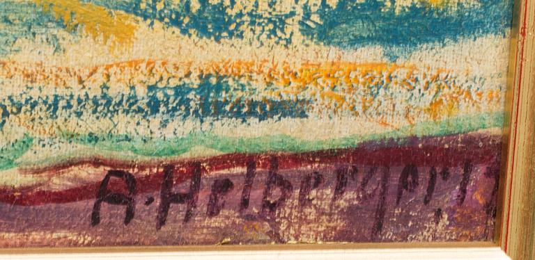 ALFRED HELBERGER, olja på duk, signerad.