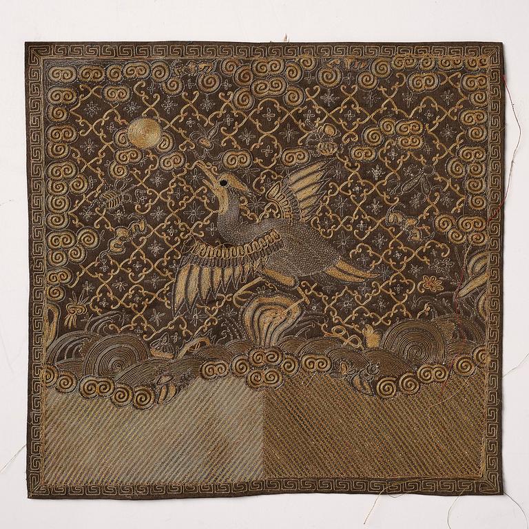 A group of six 'Buzi', Qing dynasty, 19th century.