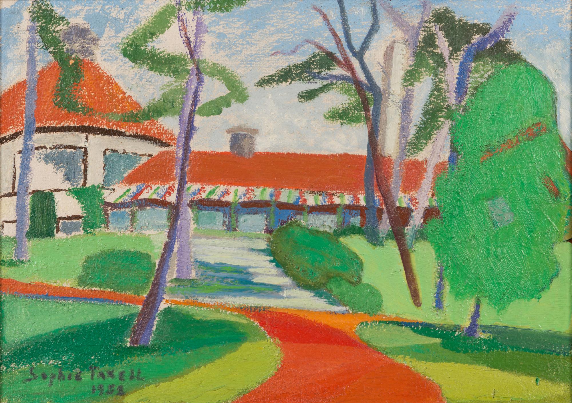 SOPHIE TAXELL, olja på duk, signerad och daterad 1952.