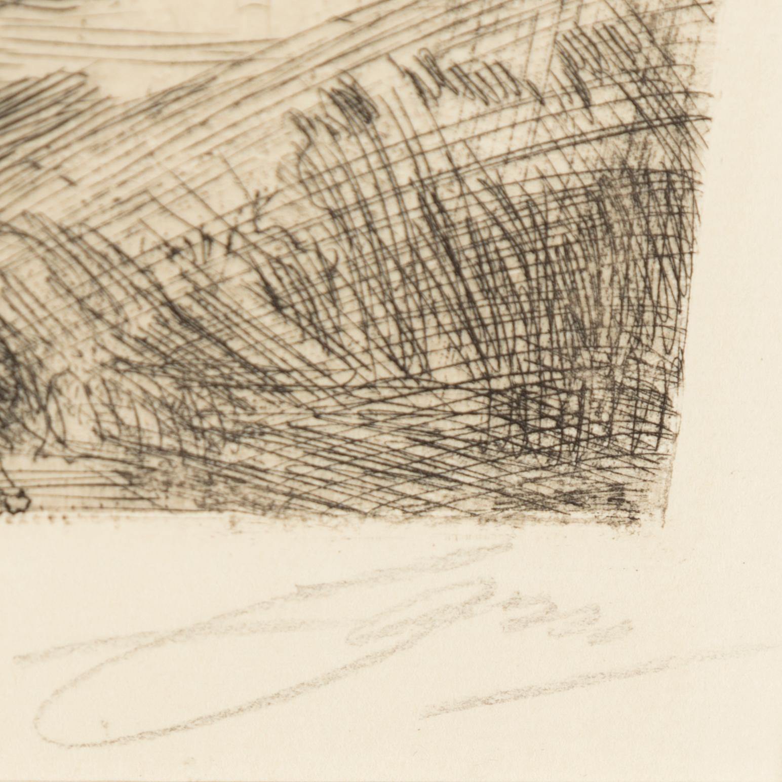 ANDERS ZORN, etchning, 1907, signed.