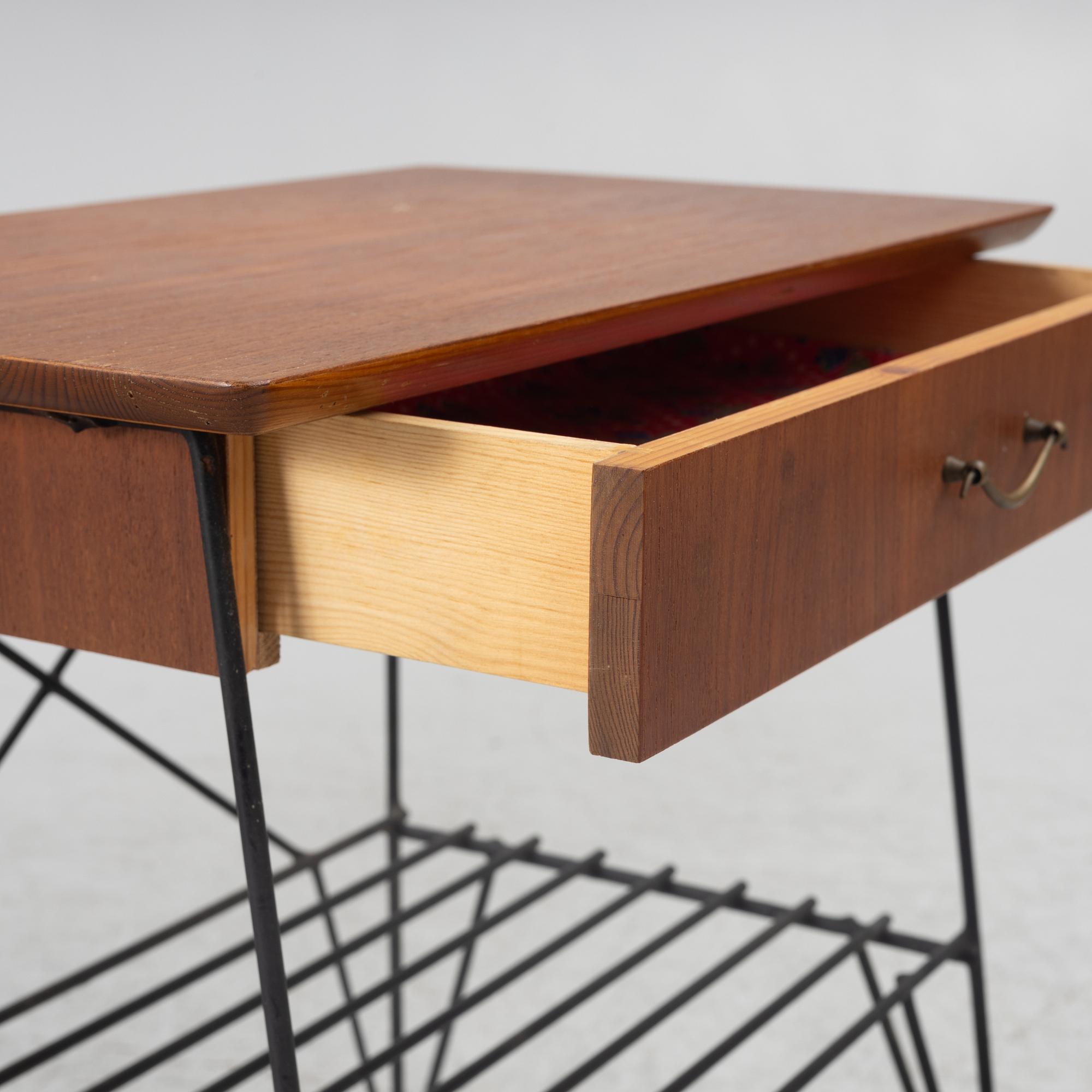 Bedside tables, a pair, second half of the 20th century.