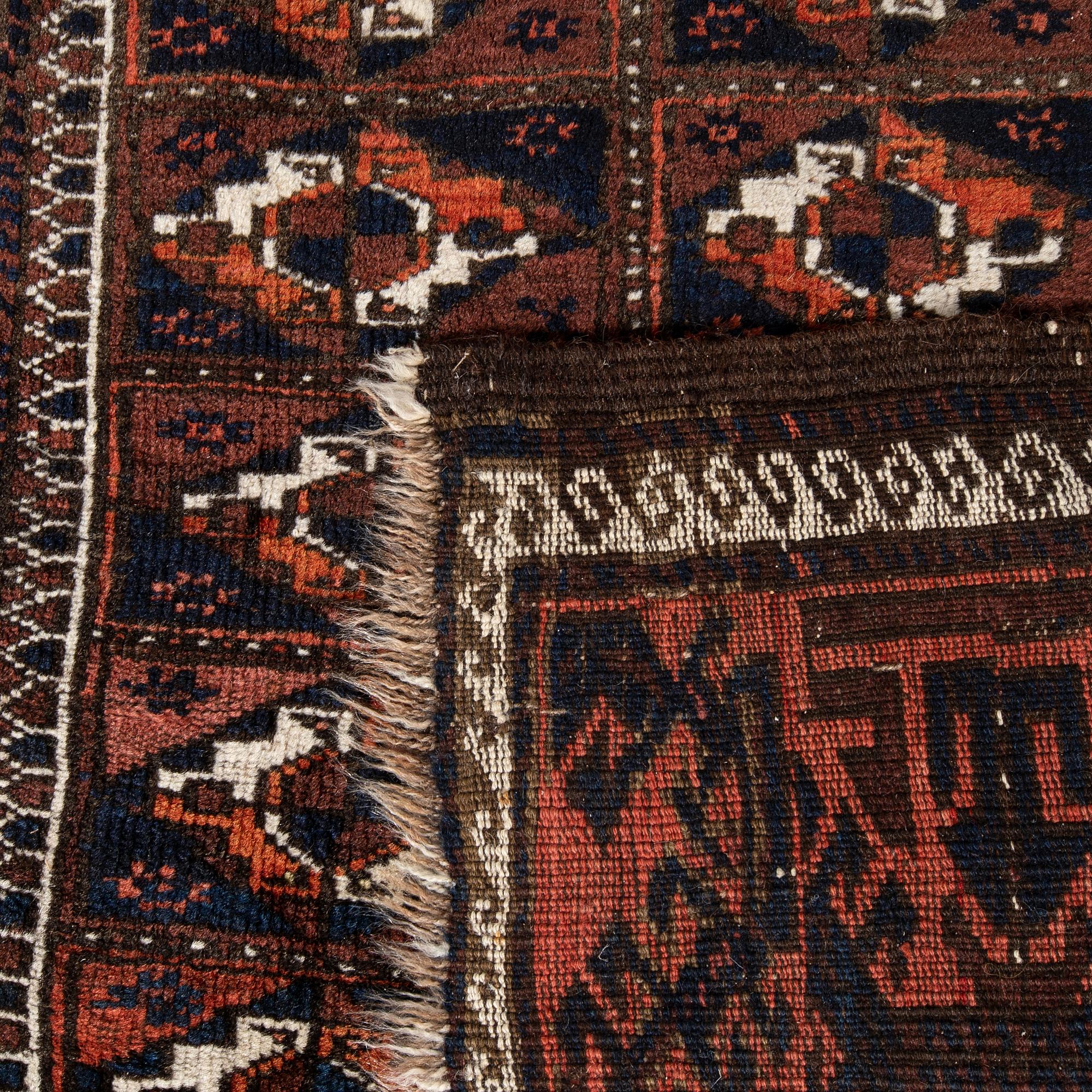 Beludj rug semi-antique approx. 188x105 cm.